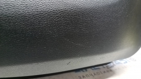 Door trim panel, rear left, 1918 Dodge Charger, black, insert, black cloth, armrest, black leather, scratches