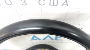 VW Jetta 19-23 black leather steering wheel, no buttons or trim, scratches