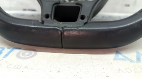 VW Jetta 19-23 black leather steering wheel, no buttons or trim, scratches