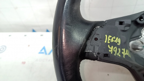 VW Jetta 19-23 black leather steering wheel, no buttons or trim, scratches
