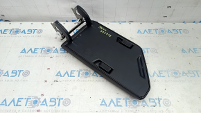 Armrest VW Jetta 19-21 leather black, white stitching, melted