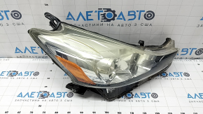 Toyota Prius V 15-17 right front headlight, bare, restyling, halogen, needs polishing, sand, varnish peeling