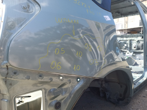 Quarter wing rear right Toyota Prius V 12-17 on the body, green, made, pokes