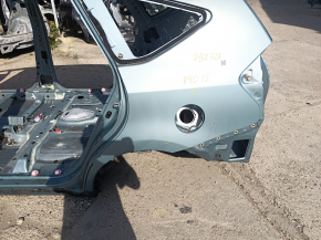 Quarter wing rear left Toyota Prius V 12-17 on the body, green, pokes