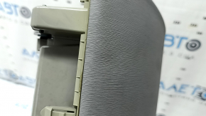 Glove compartment, upper compartment of Toyota Prius V 15-17, gray leather, in need of cleaning, dent