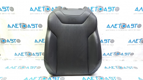 Driver's seat upper trim Volkswagen ID.4 21-22 black-gray leather with perforation, heated