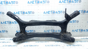 The rear subframe of a Toyota Prius 50 Prime 17-22 FWD is rusty.
