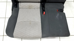 Rear row of seats, 2nd row, right, Toyota Prius V 15-17, dark gray with gray velour, scratches on the back, dry clean, dented