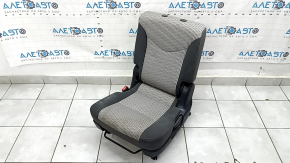 Rear seats, 2nd row, left, Toyota Prius V 15-17, dark gray and gray velour, scratches on the back, dry clean, dented