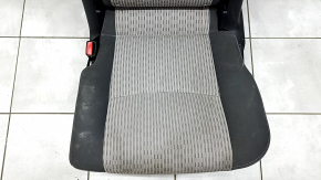 Rear seats, 2nd row, left, Toyota Prius V 15-17, dark gray and gray velour, scratches on the back, dry clean, dented