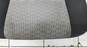 Rear seats, 2nd row, left, Toyota Prius V 15-17, dark gray and gray velour, scratches on the back, dry clean, dented
