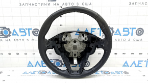 Ford Edge 19-24 steering wheel, black leather, dry-cleanable