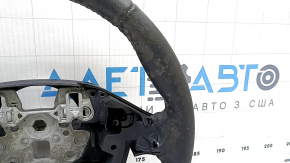 Ford Edge 19-24 steering wheel, black leather, dry-cleanable