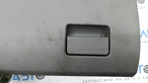 Toyota Prius V 12-17 glove compartment, lower light gray, scratches, needs cleaning