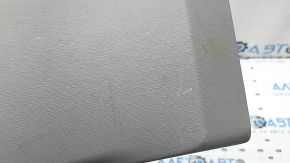 Rear center console trim for Toyota Prius V 15-17, gray, with cup holders, scratches, needs cleaning