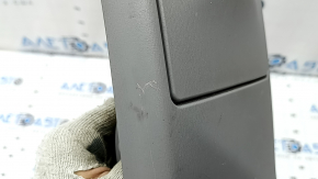 Rear center console trim for Toyota Prius V 15-17, gray, with cup holders, scratches, needs cleaning