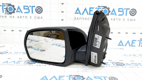 Left side mirror assembly for Ford Edge 19-24, 7 pins, black, BSM, heated