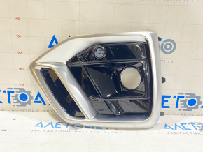 Front bumper grille right Audi Q5 80A 21-24 chrome, black gloss S-line