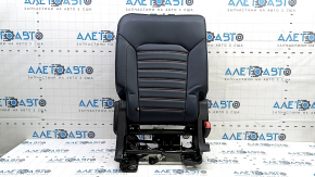 Rear seat, 2nd row, upper right, Ford Edge 15-24, blue leather, orange stitching