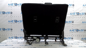 Rear seat, 2nd row, upper left, Ford Edge 15-24, blue leather, orange stitching, with seat belt
