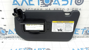 Left visor for Mitsubishi Outlander 22-25, black, without hook, with backlight