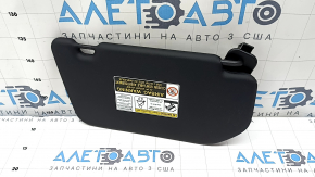 Left visor for Mitsubishi Outlander 22-25, black, without hook, with backlight