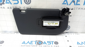Right visor for Mitsubishi Outlander 22-25, black, without hook, with backlight