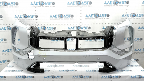 Mitsubishi Outlander 22-25 front bumper, bare, with parking sensors, no washers, no cap, white, scratches