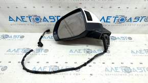 Left side mirror assembly for Audi Q5 80A 18-24V, 15 pins, auto-dimming, turn signal, BSM, heated, white