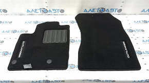 Set of floor mats for Mitsubishi Outlander 22-25, black cloth, 3 rows