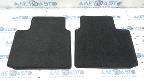 Set of floor mats for Mitsubishi Outlander 22-25, black cloth, 3 rows