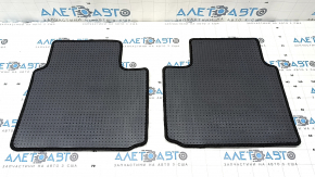 Set of floor mats for Mitsubishi Outlander 22-25, black cloth, 3 rows