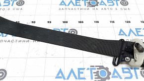 Driver's seat belt with tensioner for Ford Edge 19-24, black, water damaged, dry cleanable, wedge