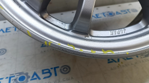 R15x6.5J Toyota Prius 50 Prime 17-22 silver tint wheel with light curb