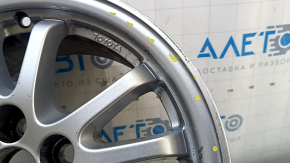 R15x6.5J Toyota Prius 50 Prime 17-22 silver tint wheel with light curb