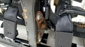 Mitsubishi Outlander 22-25 black leather rear seats, 3rd row, dry cleanable, dented, rusty at the bottom