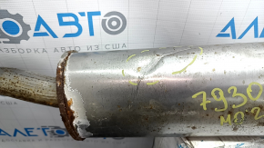 Exhaust line assembly with barrel Mitsubishi Outlander 22-25 2.5 rusty, dented