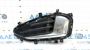 Left fog light cover for Ford Edge 19-24 with chrome molding