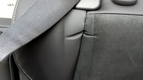 Rear seat, 2nd row, left, Mitsubishi Outlander 22-25, without airbag, black leather combination, gray stitching, water damage, dented