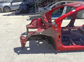 Front left quarter panel for Toyota Prius 50 Prime 17-22 on the body, red 3T7