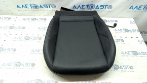 Lower passenger seat trim for VW Jetta 19-21, black leather, heated, ready to clean