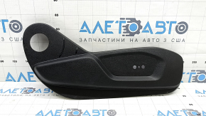 Right side passenger seat trim for Ford Edge 15-24, black, electrically powered