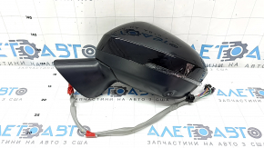Left side mirror assembly for Mitsubishi Outlander 22-25, 9+2 pins, turn signal, heated, auto-folding, BSM, camera, gloss black