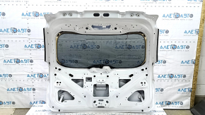 A bare tailgate with glass for a 19-24 Ford Edge, white YZ, without moldings.