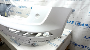 Bare rear bumper, upper part, Audi Q5 80A 18-20, for parking sensors, white, with mount, broken mount, broken