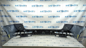 Bare rear bumper, upper part, Audi Q5 80A 18-20, for parking sensors, white, with mount, broken mount, broken