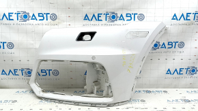 Front bare bumper, left side, Audi Q5 80A 18-20, white, for parking sensors, for headlight washers