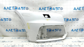 Front bumper, bare right side, Audi Q5 80A 18-20, white, for parking sensors, for headlight washers, scratches
