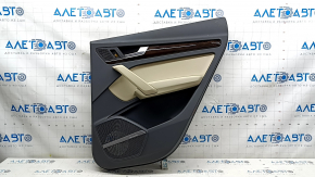 Door trim panel rear right Audi Q5 80A 18-20 dark gray, molding under the tree, insert leather beige, armrest leather beige, Bang & Olufsen