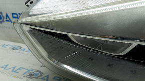 Left front headlight assembly for Ford Escape MK3 17-19, restyling, halogen + LED, light, without mount, for polishing
